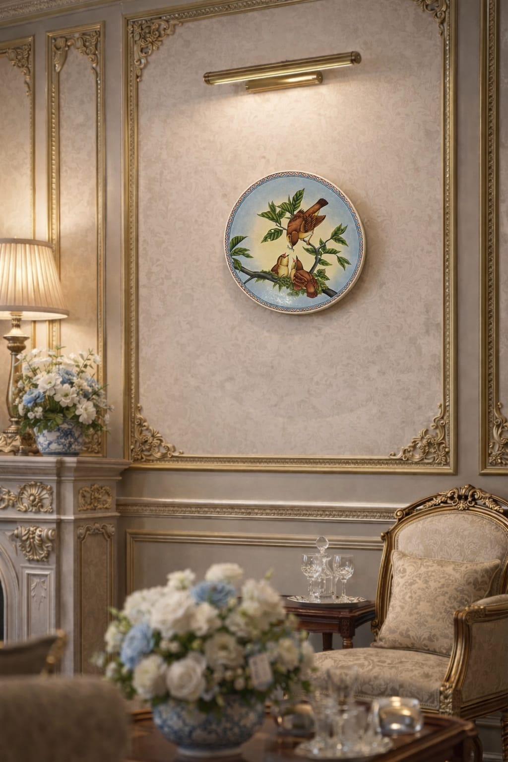 Wall Plate, hanging wall plate, Antique Wall Plate,home decor,Kashmiri Paper Mache, Vintage wall hanging,Kashmiri craft